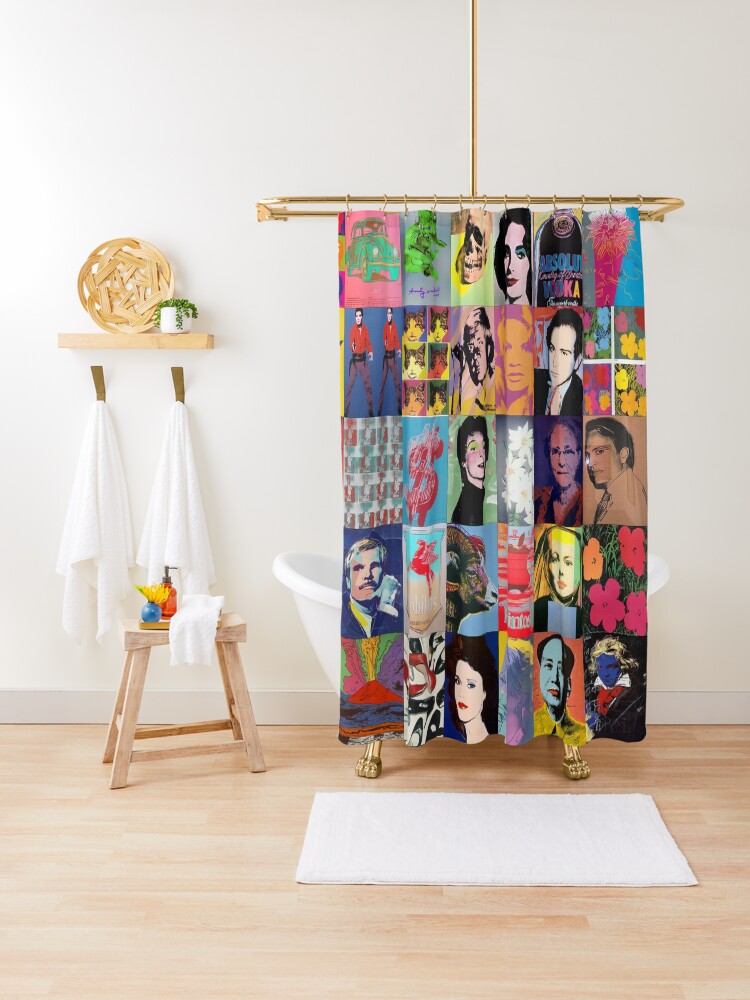 Thumbnail 1 of 5, Shower Curtain, Andy Warhol designed and sold by Montage-Madness.