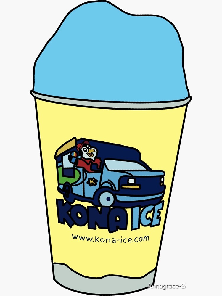 "Kona ice" Sticker by Annagrace-S | Redbubble