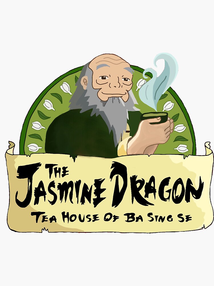"jasmine dragon tea house " Sticker for Sale by harperludwig7 Redbubble