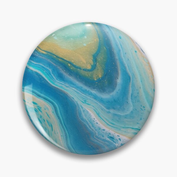 Item preview, Teal and Gold Open Cup Pour designed and sold by crystalorrainee.