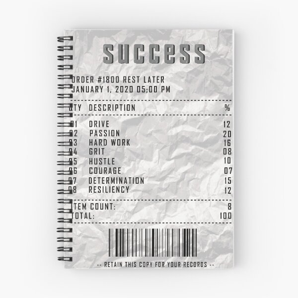 Item preview, Success receipt designed and sold by W&P Drae.
