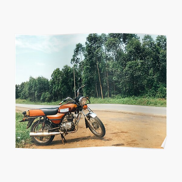 African Boda Boda Bike Poster