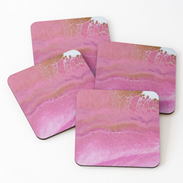 Item preview, Pink and Gold Dutch Pour 4 designed and sold by crystalorrainee.