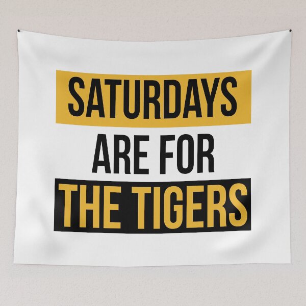 Item preview, Saturdays Are For The Tigers Shirts & Stickers designed and sold by alecleslie.