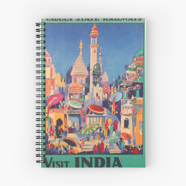 Item preview, Visit India, India Retro Vintage Travel Poster designed and sold by vintagevivian.