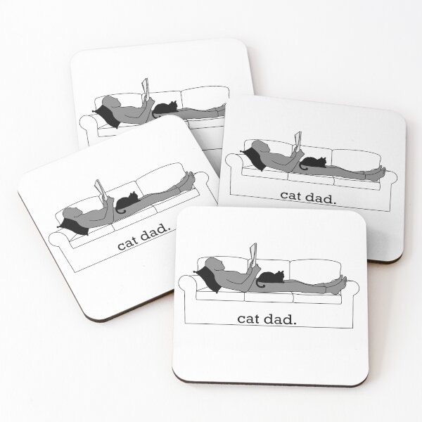 Item preview, "Cat Dad" Commissioned Sticker designed and sold by gsnavelydesigns.