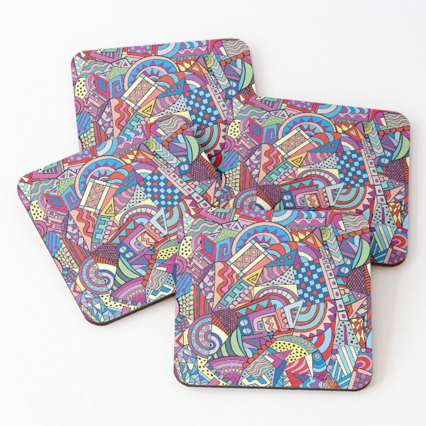 Item preview, colorful shapes pattern designed and sold by SherriMans.