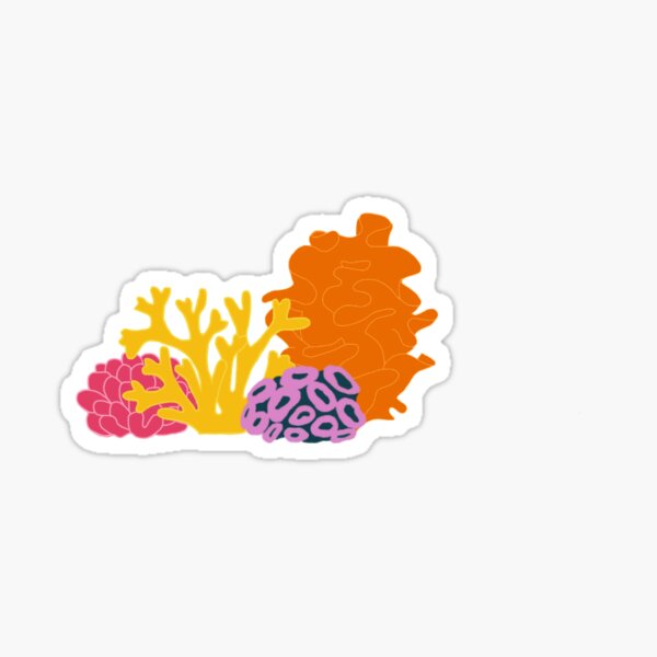 gelei Botanist Aanvulling Coral Reef" Sticker for Sale by CYBMP | Redbubble
