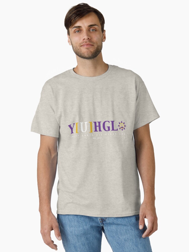 Thumbnail 2 of 7, Classic T-Shirt, YuhGlo Acronym I designed and sold by yuhglostore.