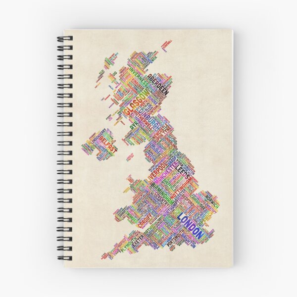Item preview, Great Britain UK City Text Map designed and sold by ArtPrints.