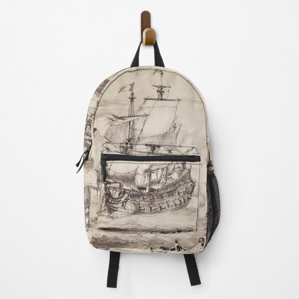 Item preview, A Frigate at Sea, (Pierre Puget, 17th century) designed and sold by Vintagenaut.