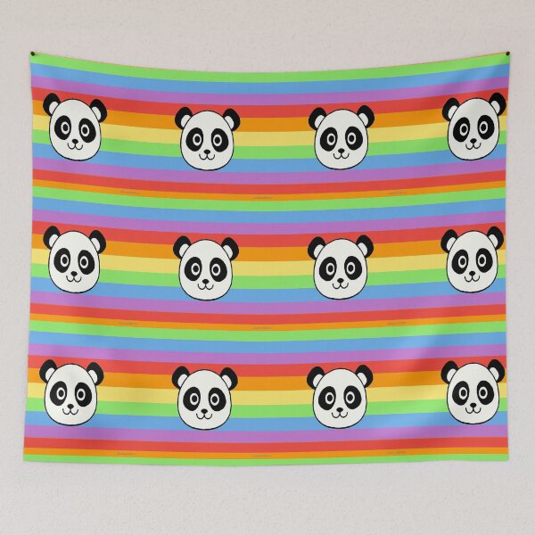 Item preview, Rainbow Panda (large) designed and sold by deadmediocre.