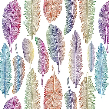 Artwork thumbnail, Color Feathers by mischellero