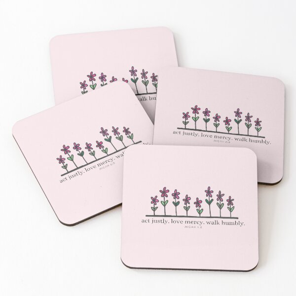 Item preview, Act Justly Love Mercy Walk Humbly Bible Verse designed and sold by faithprints.