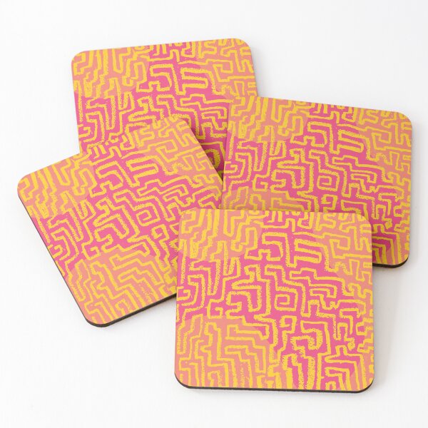 Item preview, Messy Maze in Yellow and Pink designed and sold by Camilla Creations.