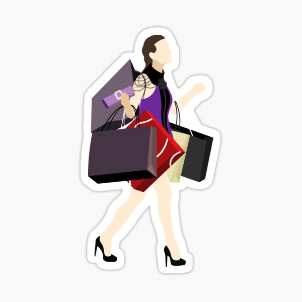 Blair Waldorf De compras Pegatina