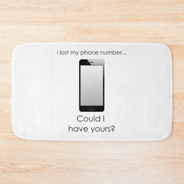 Item preview, I Lost My Phone Number Line designed and sold by RinozaRose.