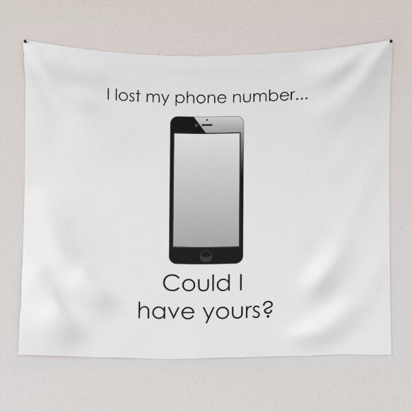Item preview, I Lost My Phone Number Line designed and sold by RinozaRose.