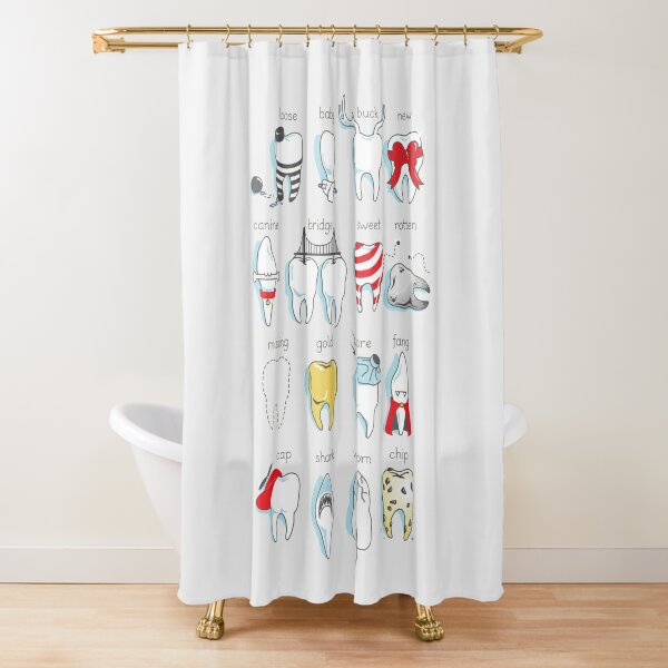 Disover Dental Definitions Shower Curtain