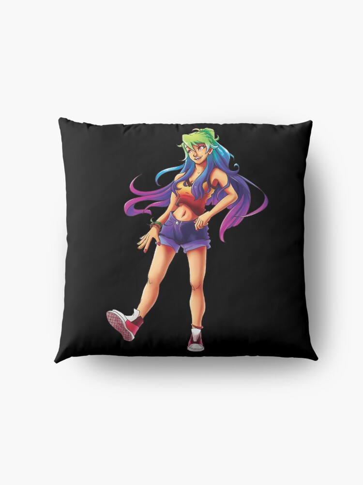 Alternate view of Rainbow Girl Floor Pillow