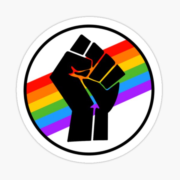 Item preview, LGBTQ+ blm fist designed and sold by Clcdesigns.