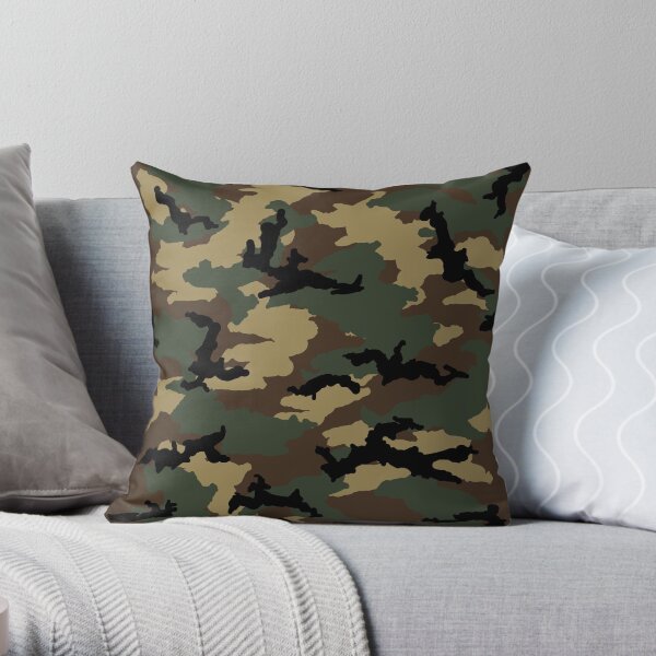 Original Woodland Camo Throw Pillow