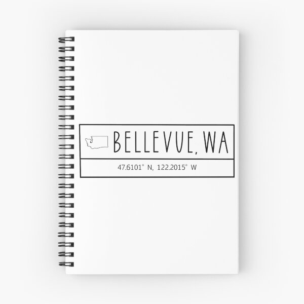 Artikelvorschau, Bellevue Washington Koordinaten entworfen und verkauft von Emily Designs.