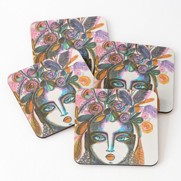 Item preview, Fashion Goddess with oh earrings designed and sold by Artonthemoon.