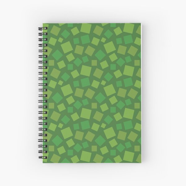 Animal Crossing style grass Spiral Notebook