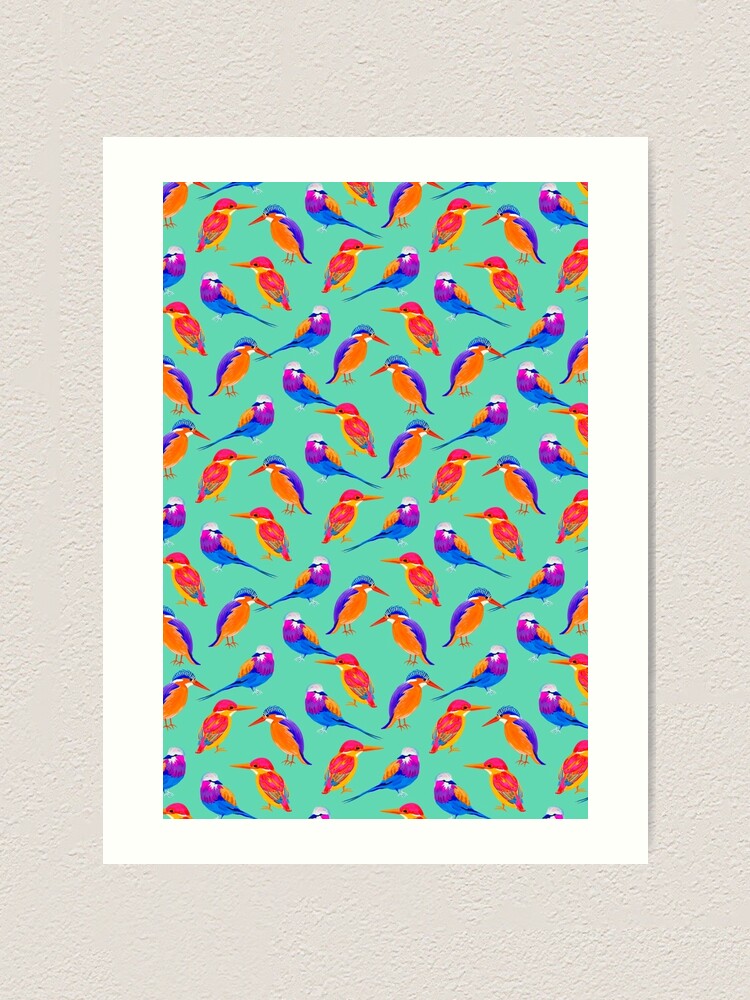 Alternate view of Colorful Birds Art Print