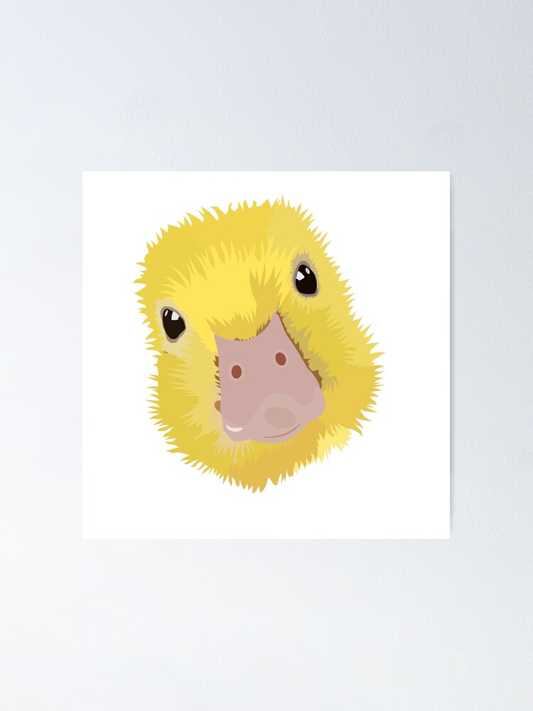 Poster Mignon Petit Bebe Canard Canard Pop Art Simpliste Par Gregfromthepeg Redbubble