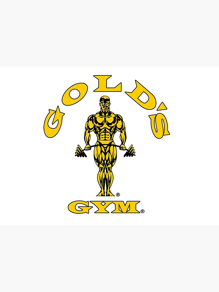 Lamina Rigida Logotipo De Gold S Gym De Maniacforces86 Redbubble