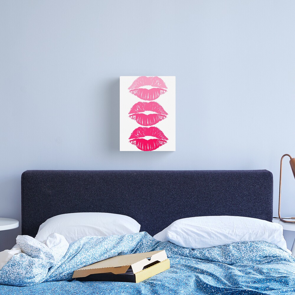 Disover Hot Pink Lips  | Canvas Print