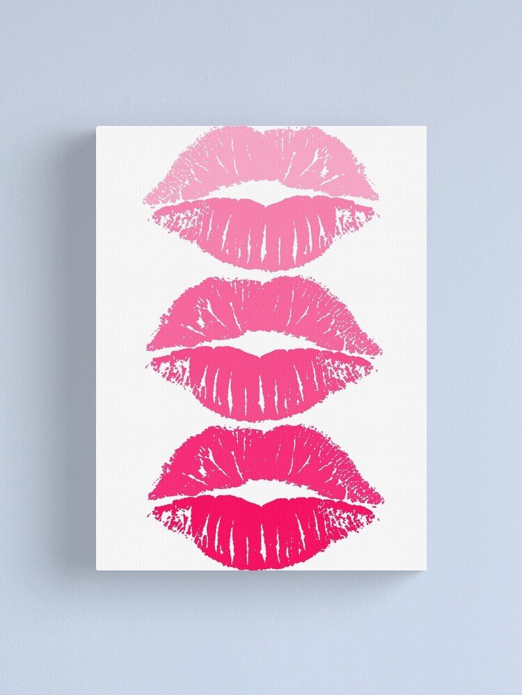 Disover Hot Pink Lips  | Canvas Print