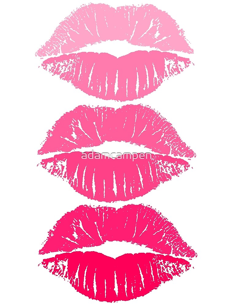 Pink Glitter Lips Art Board Print for Sale by twin-designs