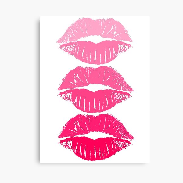 Disover Hot Pink Lips  | Canvas Print