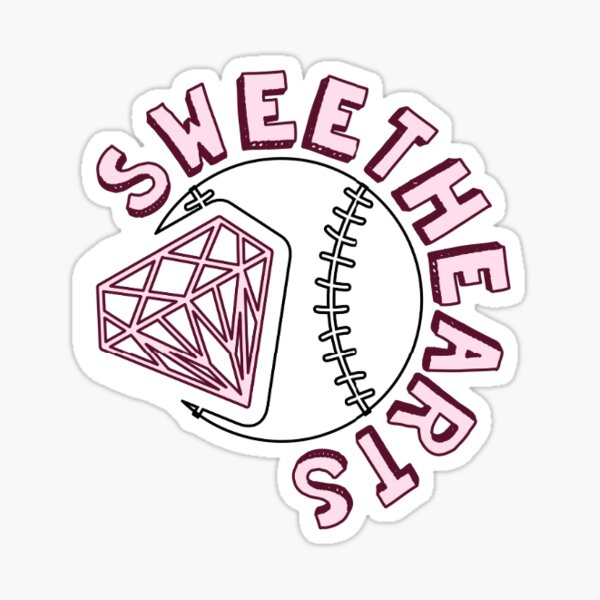 Sweethearts Baseball Sticker