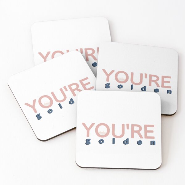 Item preview, You're golden pink, navy blue quote designed and sold by ansiearts.