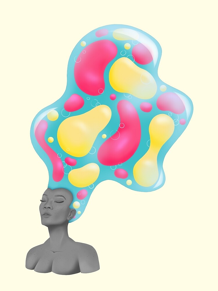 "Lava Lamp Hair" Poster for Sale by addiegalaxy Redbubble