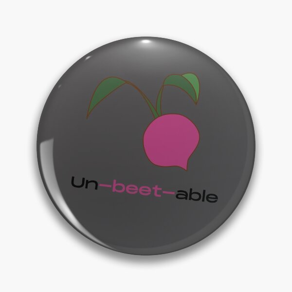 Item preview, Unbeatable unbeetable vegetable pun designed and sold by Felicity-K.