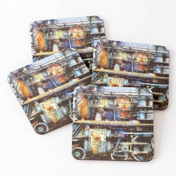 Item preview, Mad Blues in Locomotion - Locomotive Train designed and sold by JanineRileyArt.
