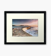 Sunkissed Cobb at Lyme Regis Framed Print