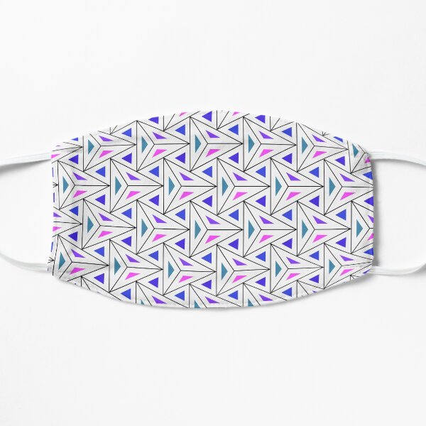 Triangles colorful Light Background Pattern, pyramids colorful Flat Mask