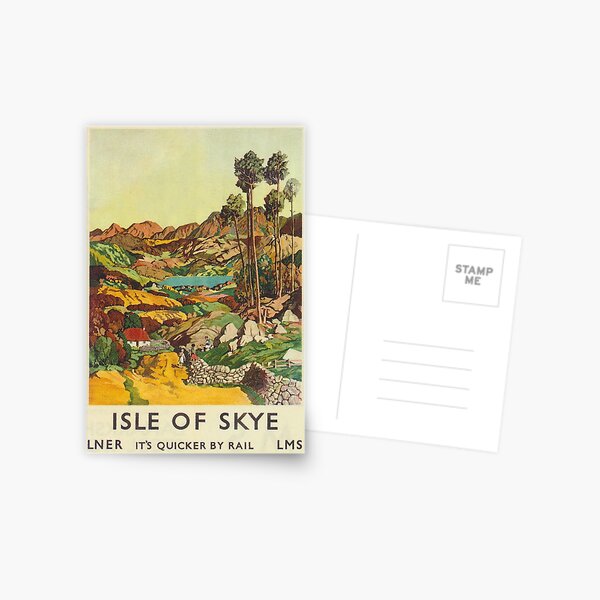 Item preview, Isle of Skye, Scotland Vintage Travel Poster designed and sold by vintagevivian.