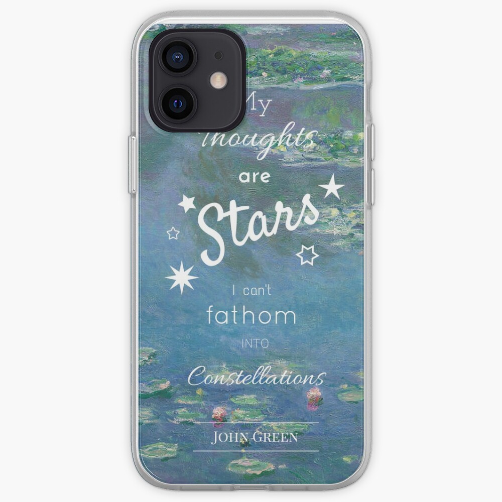 Meine Gedanken Sind Sterne Der Fehler In Unseren Sternen John Green Iphone Hulle Cover Von Katiepaints Redbubble