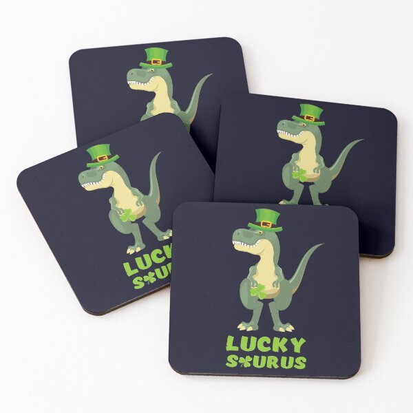 Item preview, Lucky Saurus Dinosour Irish Patrick's day designed and sold by mmos.
