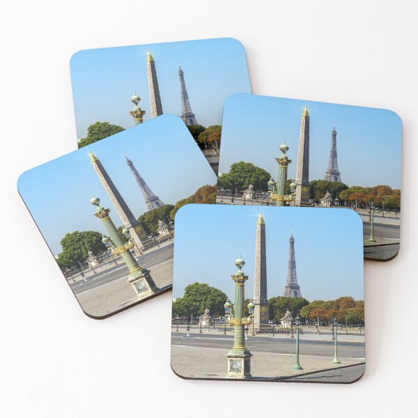 Aperçu de l'œuvre Obélisque de Louxor sur la place Concore et la Tour Eiffel - Paris, France créée et vendue par Ulysse Pixel.