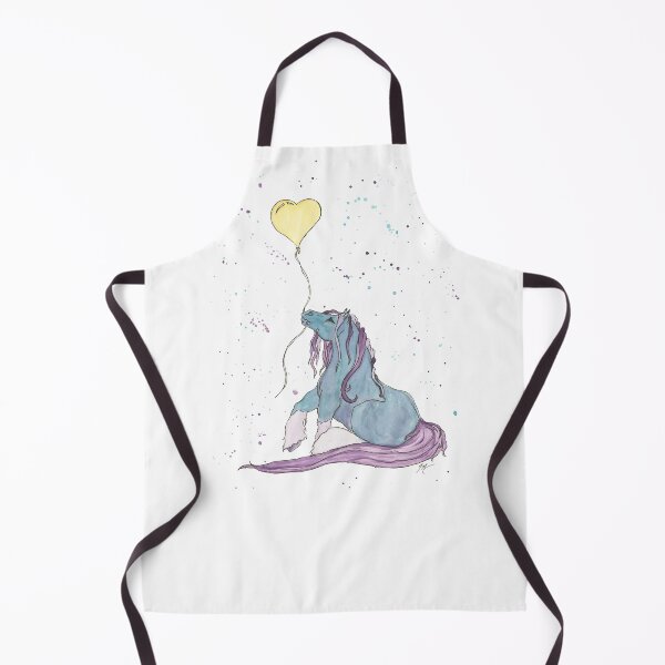 Item preview, Gypsy Horse with Yellow Heart-shaped Balloon designed and sold by mammanophotog.