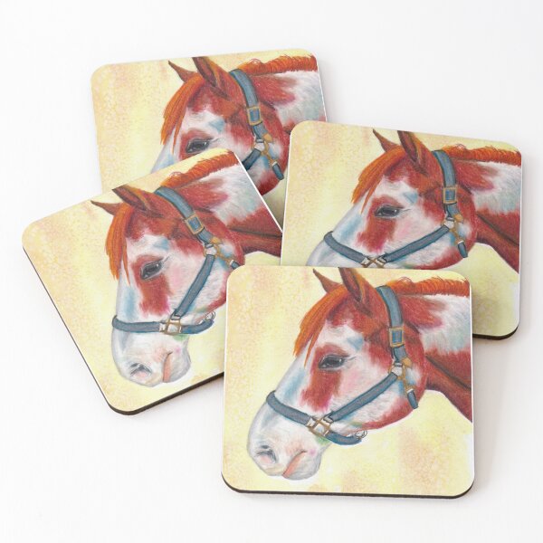 Item preview, Skewbald Paint Horse Portrait designed and sold by Michelle Elizondo.