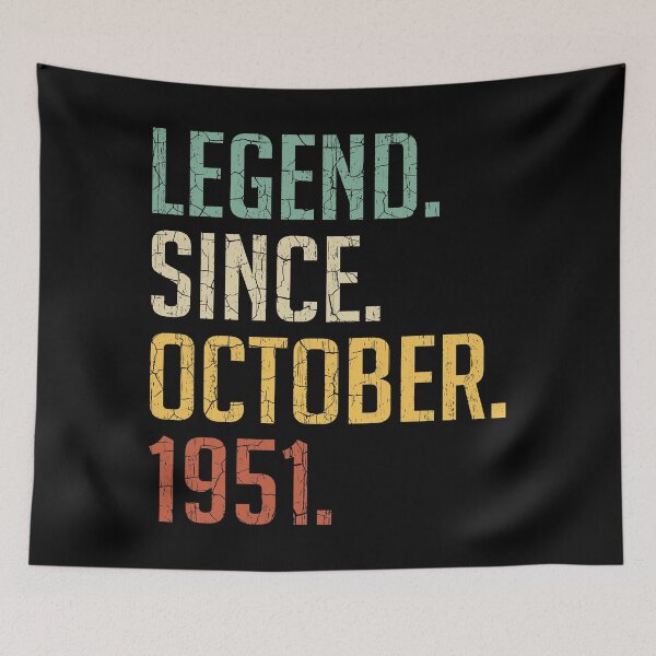 Item preview, Legend Since October 1951 69th Birthday Gift 69 Years Old Vintage October 1951 designed and sold by Takatv.